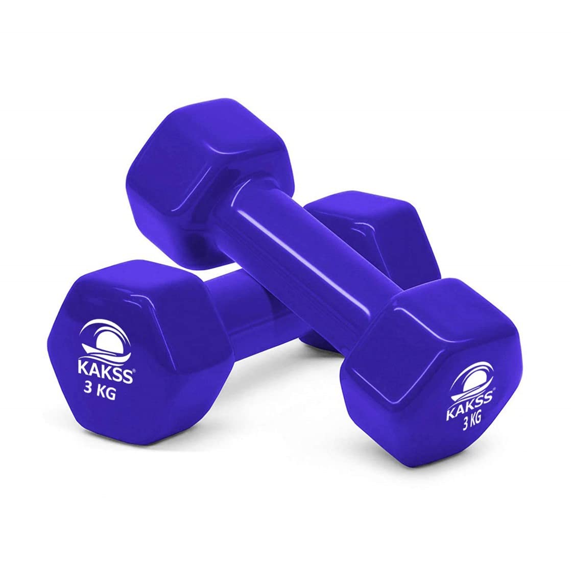 Kakss Cast Iron Vinyl Dumbbells - 1.5KG Pair -30 Kakss Cast Iron Vinyl Dumbbells - 1.5KG Pair -30