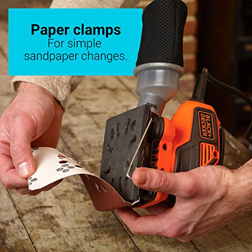 Black & Decker BDEQS300 Black+Decker 2.0 Amp Electric 1/4 Sheet Orbit Sander thumb #5