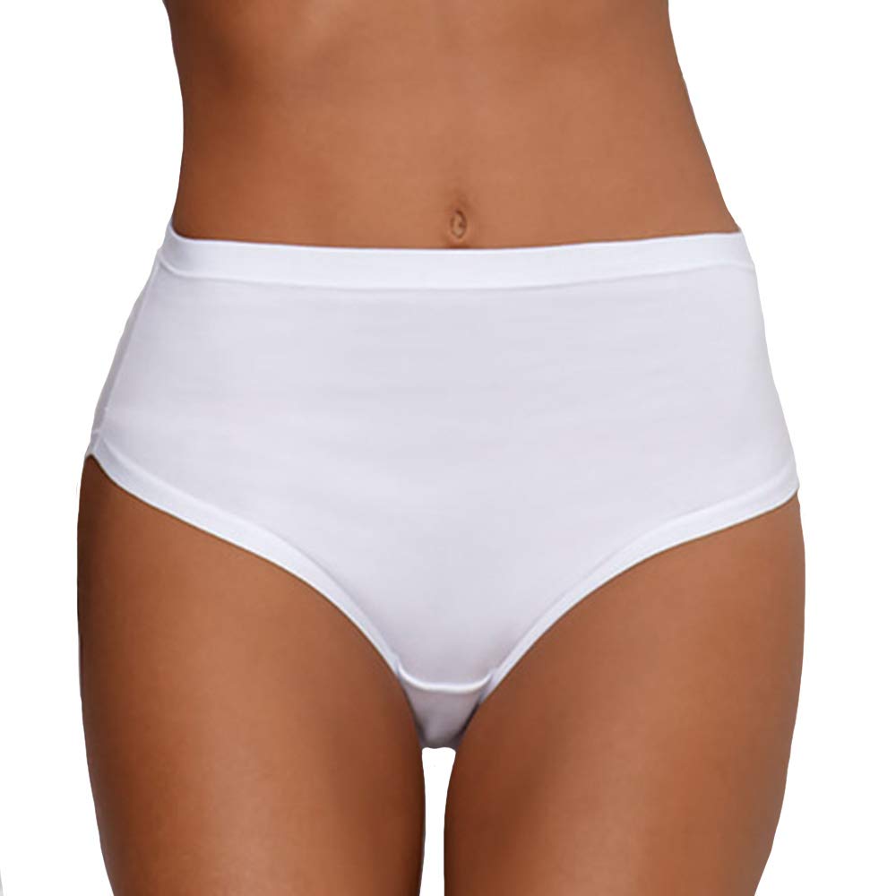 Culotte Alta in Cotone Modal (6pz) Bianca