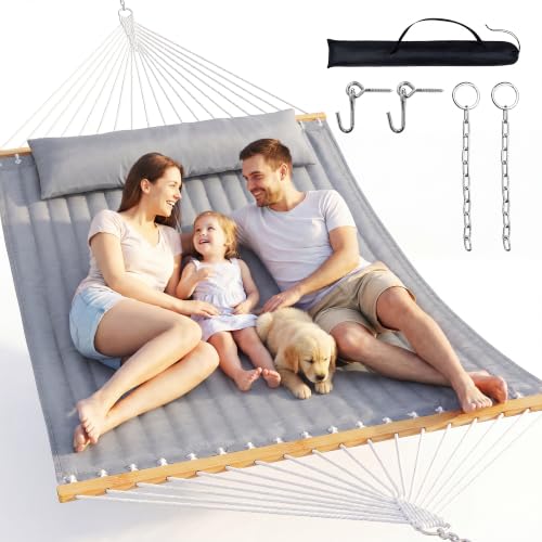 Everyfun Double Hammock with Spreader Bar, 2-Person, 500 lbs