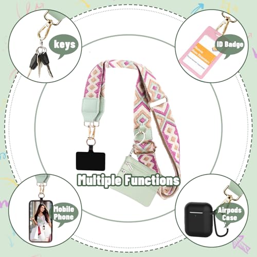 TIutmivo Organizador para Teléfono Móvil Con Bolsillo Con Cremallera, Cadena Universal y Correa para Colgar, Bolsa de Clip - imagen 5