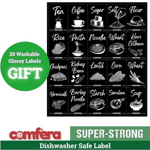 12-Piece BPA-Free Airtight Food Storage Containers with Lids and Labels