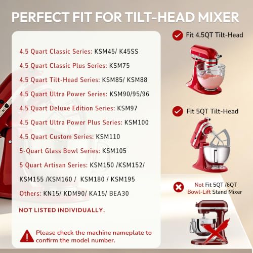 Batidor Flex Edge para KitchenAid de aluminio con silicona gris 4