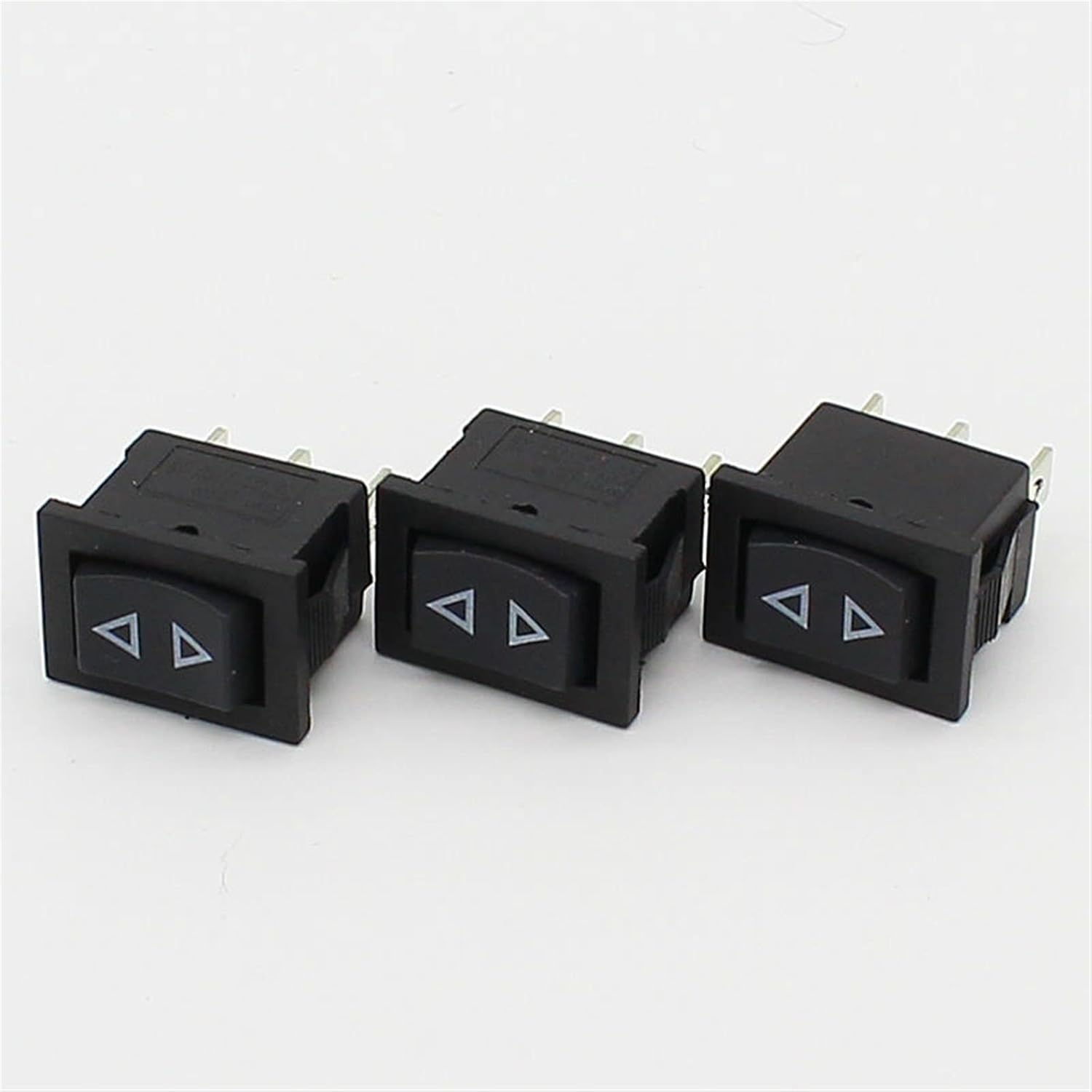 50pcs Rocker Switch Momentary (ON)-Off-(ON) 3pins