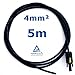 Produktbild 5 m Reiter-Solar SKS4005 Solarkabel 4 mm - PV Verbindungs-Kabel rot oder schwarz Stecker MC4 kompatibel, Farbe:Schwarz