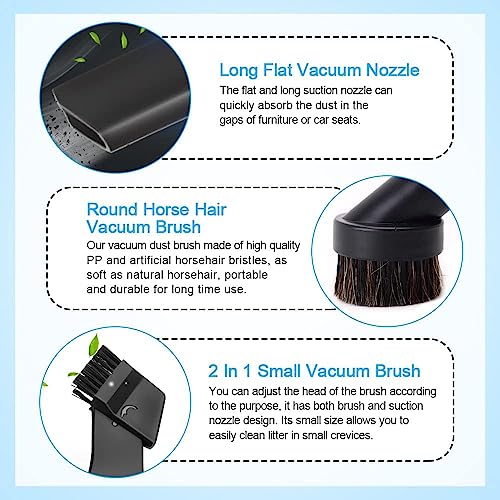 BUZIFU 7 Stück Staubsauger Düsen Set 32-35 mm Staubsauger Aufsatz Universal Staubsaugeraufsätze Polsterdüse Matratzendüse Fugendüse Kompatibel mit Kärcher/Miele/Siemens/AEG/Bosch/Panasonic/Philips