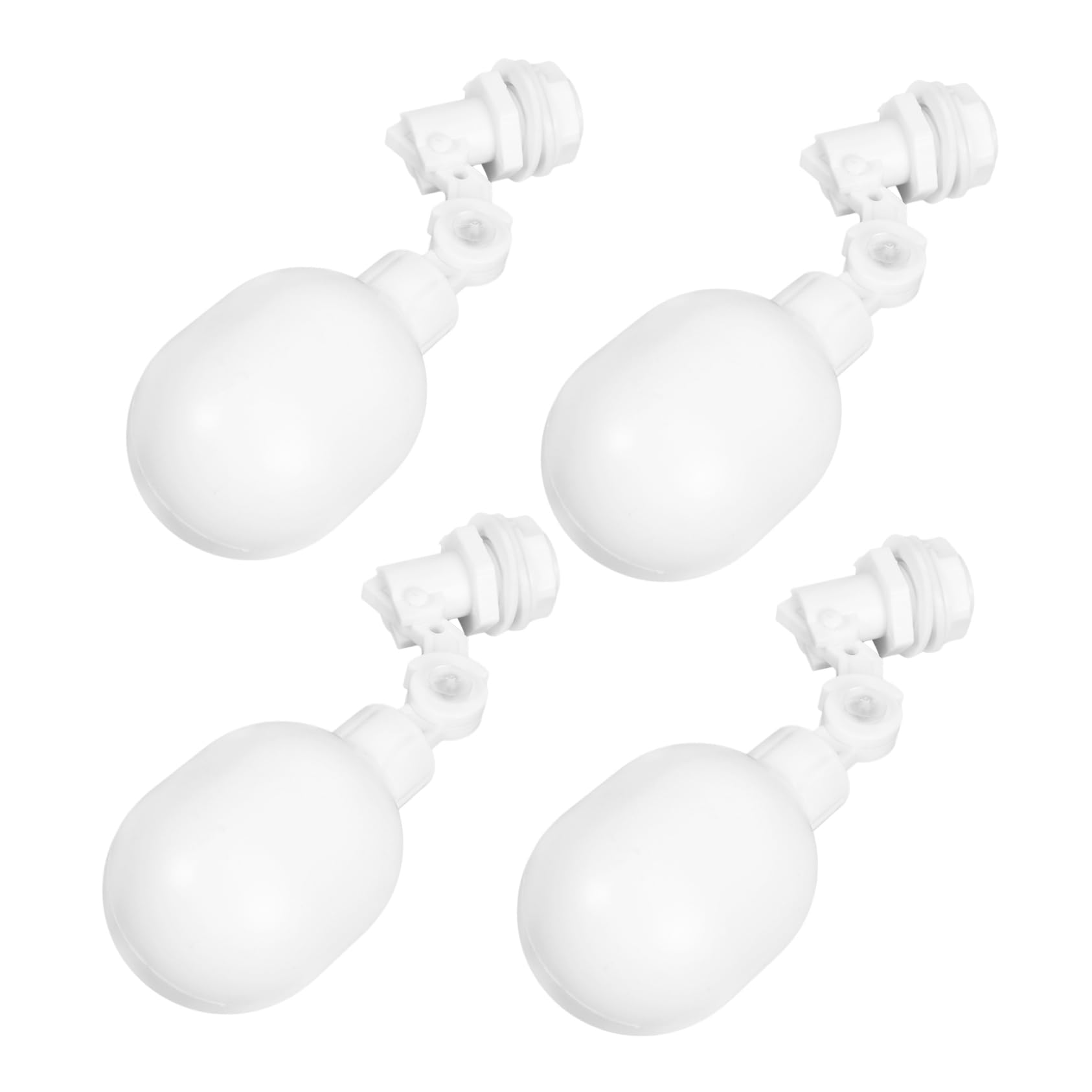 KICHOUSE 4pcs Automatic Water Float Valve Pond Float Valve Aquarium Water Valve Float Switch Plastic Water Troughs Aquarium Auto Water Controller Pond Auto Fill Float Valve White Abs