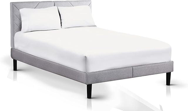 AATH COLLECTION Egyptian Cotton Fitted Sheet 23 CM Deep, 200 Thread Count Single, Double, King, Super King Fitted Bed Sheets, Soft & Fade Resistant (Double, White)