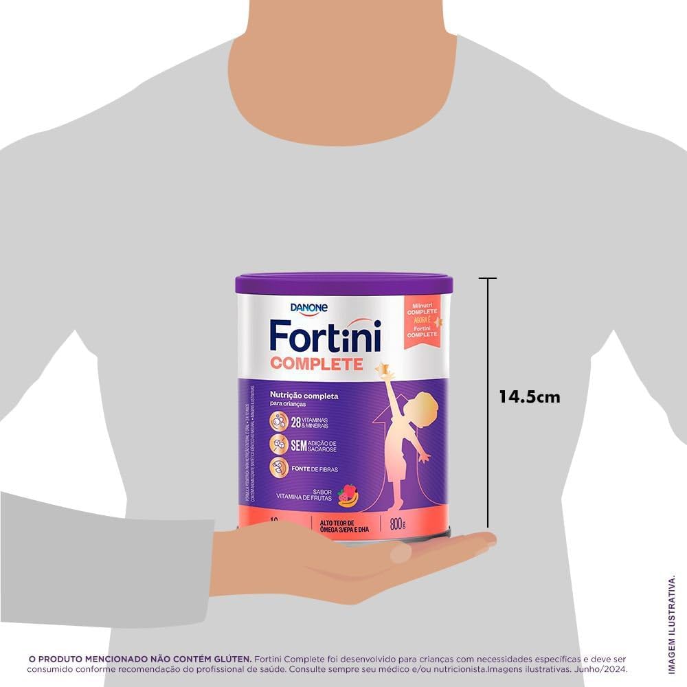 Danone Nutricia Suplemento Infantil Fortini Complete Vitamina De Frutas 800G