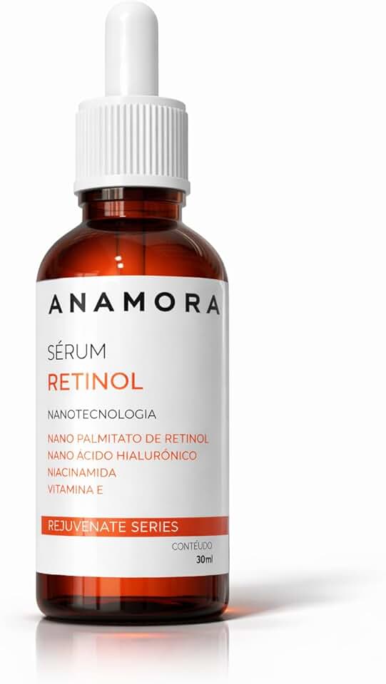 Sérum Retinol Completo com Ácido Hialurônico + Niacinamida – Anti Rugas, Firmeza e Controle da Oleosidade – Anamora