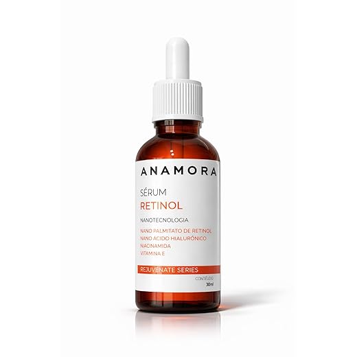 Sérum Retinol Completo com Ácido Hialurônico + Niacinamida – Anti Rugas, Firmeza e Controle da Oleosidade – Anamora