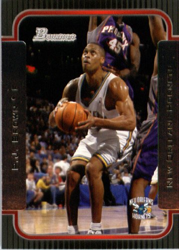 2003 04 Bowman Basketball Card #38 P.J. Brown New Orleans Hornets