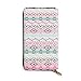 Produktbild JHGFG Ethnische traditionelle Muster in Stammes-Echtleder Geldbörse Lange Damen Geldbörse Handtasche Multi Kartenhalter Organizer für Frauen angepasst