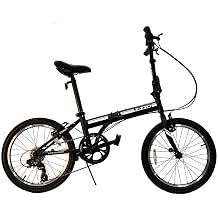 ZiZZO Campo 20 inch Folding Bike with 7-Speed, Adjustable Stem, Light Weight Frame
