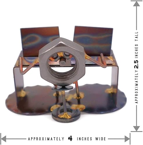 Miniatura 6 de Figura de arte de metal coleccionable hecha a mano, accesorios de escritorio, trofeo, regalo de jefe, decoración de oficina en casa