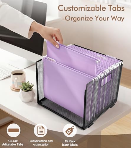 Dossiers suspendus en plastique durable et imperméable format lettre - 7