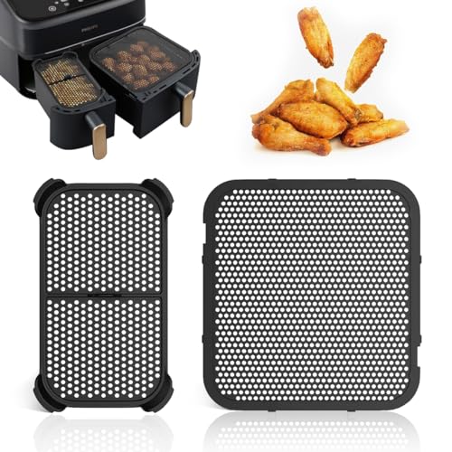 SHUOMAO - Protector antisalpicaduras para Philips Airfryer 3000 Dual Basket NA350, accesorios para freidora de aire caliente Philips NA550 6L/3, protección contra salpicaduras de grasa para espiral de