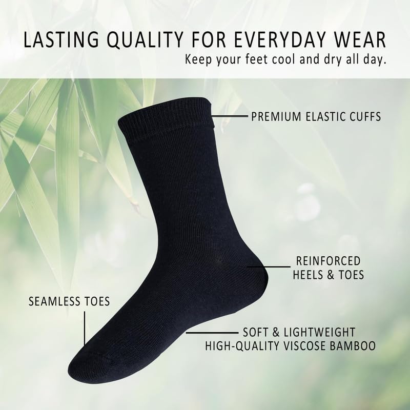 Image of Boys & Girls Calf Length Solid School Socks (Pack of 3 Pairs)