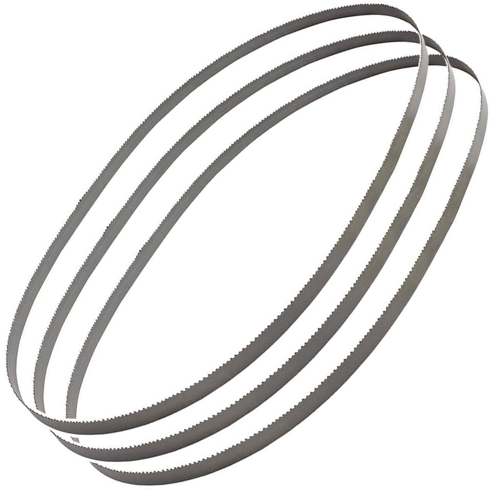 Miniatura 3 de Se adapta a Milwaukee 48-39-0609 35-38 pulgadas 8-10 TPI hojas de sierra de cinta de metal extremadamente grueso, paquete de 3