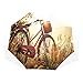 Produktbild LASINSU Regenschirm,Retro Fahrrad In Sepia Tones Ländlicher DruckFaltbar Kompakt Sonnenschirm UV Schutz Winddicht Regenschirm