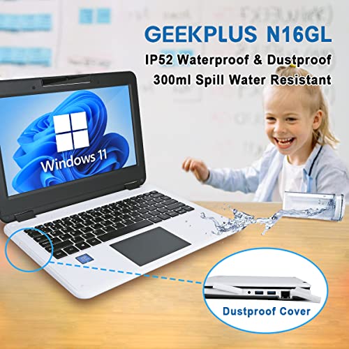 Mini-Laptop-Student-GEEKPLUS-Small-Laptop-for-Kids-Fanless-Windows-11-Laptops-116-Intel-Celeron-N4000-Kids-Laptops-PCTraditional-Laptop-Computers-6GB128G-IP52-School-Notebook-Laptop-Elderly-Gift