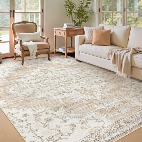 6x9 Area Rugs Washable Rug: Large Vintage Living...