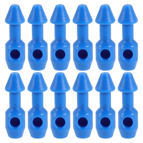 ORFOFE Insertos de Plástico para Reparación de Pesca Submarina, 12 Piezas Azules, Compatibles Horquillas de Banda Elástica para Fusil de Pesca, Accesorio Resistente para