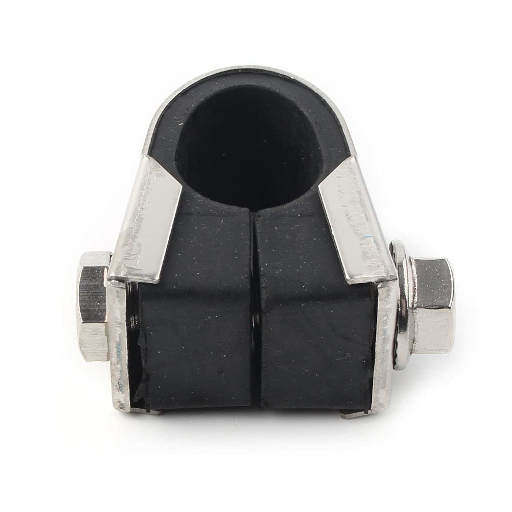 Newsmarts Motorcycle Accessories Speedo Clamp Gauge, Gauges Mounting Bracket Rubber for 7/8