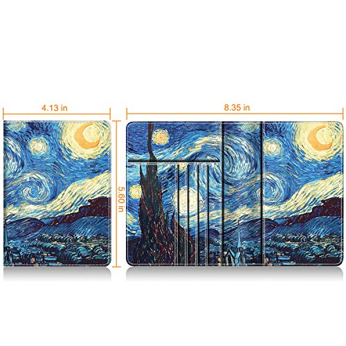 Image of FINTIE Passport Holder, Slim Travel Wallet RFID Blocking Card Case Cover Passport Cover Protector Essentials with Credit Card Slots for Women /Men | Slim