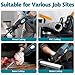 XPENG Reciprocating Saw Cordless 20V 2×2.0Ah Batteries 0-2700 SPM Brushless Sawzall LED Working Light 7pcs Saw Blades for Wood PVC Metal Cutting