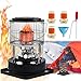 Produktbild Petroleumofen für Innenräume, Petroleum Heizung, Tragbarer Petroliumheizer, 2600 W Leistungsheizung, 360 ° Surround-Heizung,für Camping Zeltheizung Kochen (3 * Docht) -- Schwarz