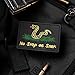 No Step On Snek PVC Rubber Morale Patch â€“ Hook Backed with Loop Attachment Piece That Can Be Sewn On â€“ Modern Donâ€™t Tread On Me Version by NEO Tactical (Black)