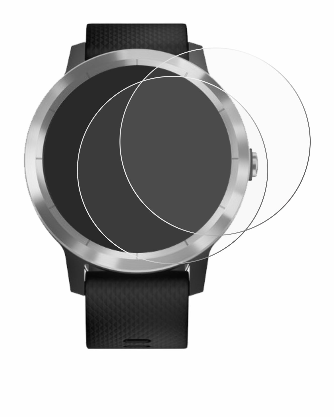 Lot 4 Films Protection écran Verre Trempé IVoler Pour Garmin Forerunner 165/Fenix 8 - Lot De 4 - 9H Anti-rayures Dureté 9h