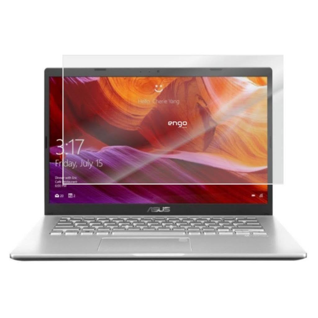 Engo Asus X409FA 14 İnç İle Uyumlu Mat Ekran Koruyucu Notebook, Yansıma Ve Parlama Önleyici Parmak İzi Bırakmayan Laptop Koruma, 9H Temperli Kırılmaz Esnek Nano Cam 16:9