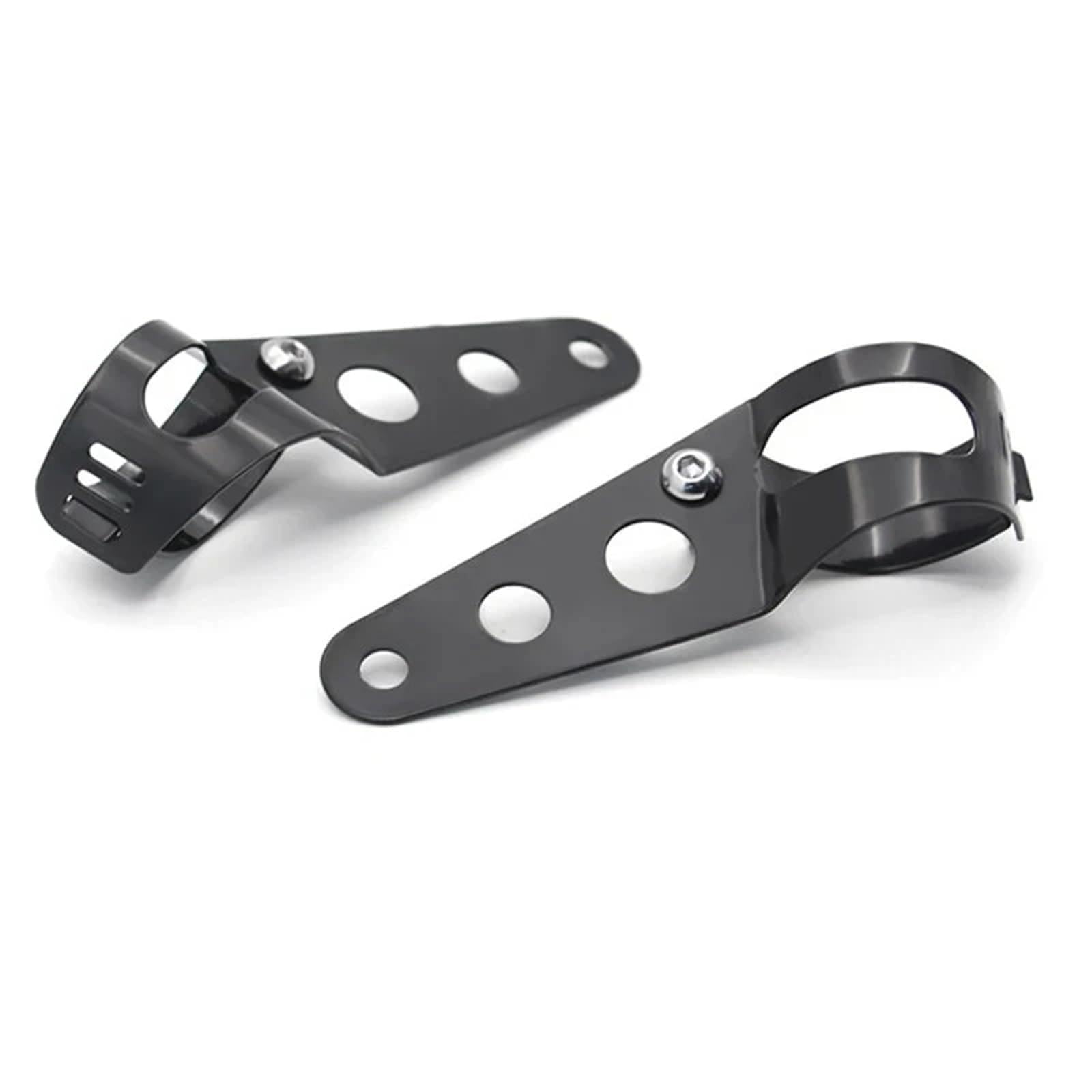 Headlight Bracket Motorcycle Headlight Mount Bracket Fork Ear Chopper Headlamp Holder Clamp Adjustable Motor 27-36mm 38-48mm Universal(Sliver S)