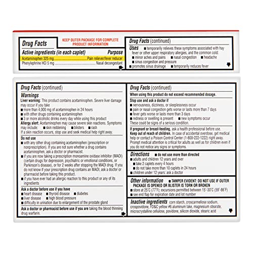 Rite Aid Sinus Pressure And Pain Reliever Pe, Non-Drowsy - 24 Tablets | Sinus Relief | Pain Relief | Nasal Decongestant | Cold Medicine For Adults | Allergy Medication | Allergy Relief | Mucus Relief #TOP1