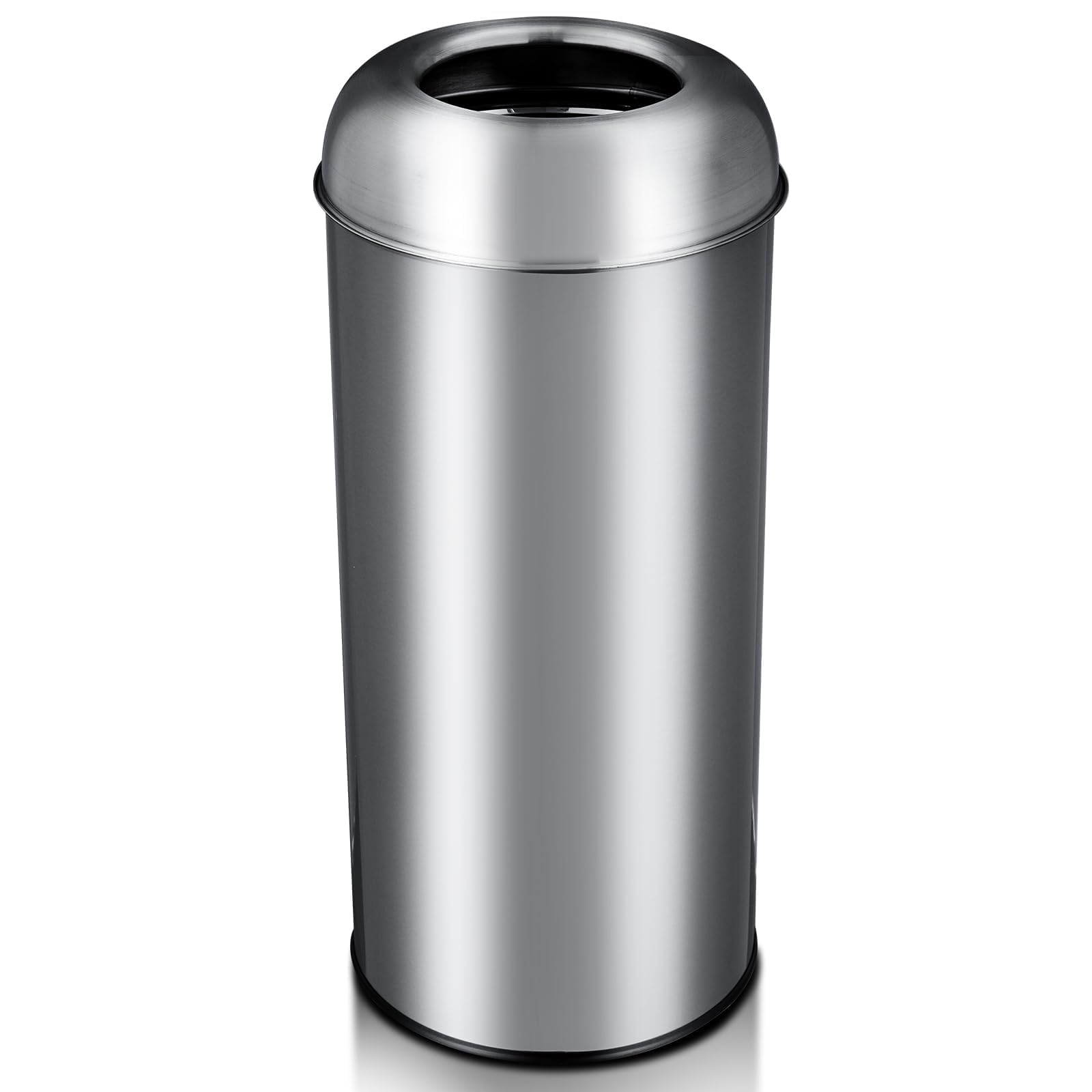 Commercial Trash Can 65L 17Gal Heavy Duty Open Top Commercial Kitchen Trash Can Fingerprint-Resistant Waste Bin for Office