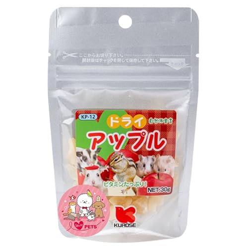 黒瀬ペットフード 自然派宣言 ドライアップル 30g おやつ ハムスター リス モモンガ 小動物 KP-12 オリジナルステッカー付き