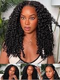 Beauty Forever Bye Bye Knots 7x5 Lace Water Curly Wig With Finger Coil Ends Glueless Wigs Human Hair Pre Plucked Pre Cut HD Lace Curly Hair Twist Out at the End Ready to Go 150% Density 18inch