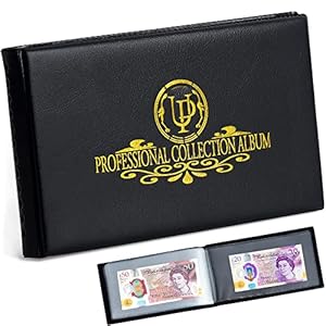 Uncle Paul Banknoten-Sammelalbum AN04BK mit 40 Fächern