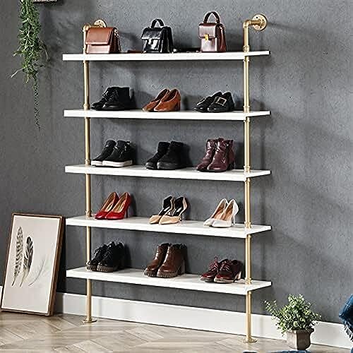 Étagère à chaussures design suspendu et structure multicouche robuste - 5