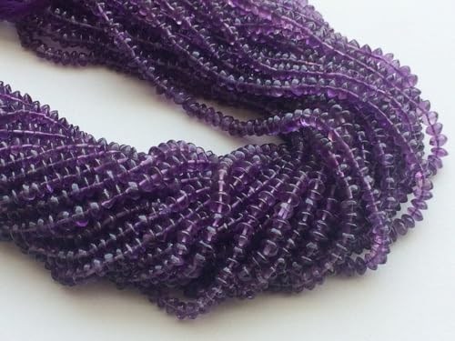 Améthyste violette 5 brins pour l'enfilage de perles - 5
