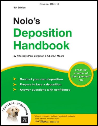 Buy Nolo's Deposition Handbook — BookShops.in