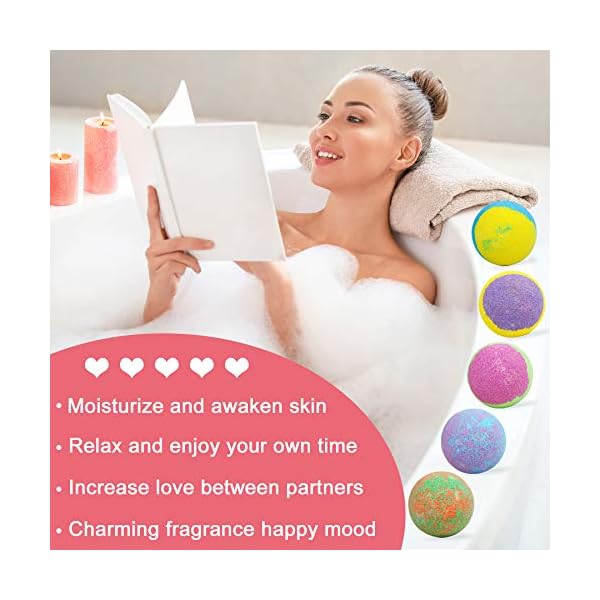 Bath-Bombs-Bubble-Bath-Organic-SPA-Gift-Set-12-XXL-5-OZ-Bath-Salts-Coconut-Oil-Flavie-Natural-Fizzie-Relaxing-to-Moisturize-Dry-Skin-for-Women-Girlfriend Bath Bombs, Bubble Bath, Organic SPA Gift Set 12 XXL 5 OZ, Bath Salts, Coconut Oil, Flavie, Natural Fizzie Relaxing to Moisturize Dry Skin for Women, Girlfriend