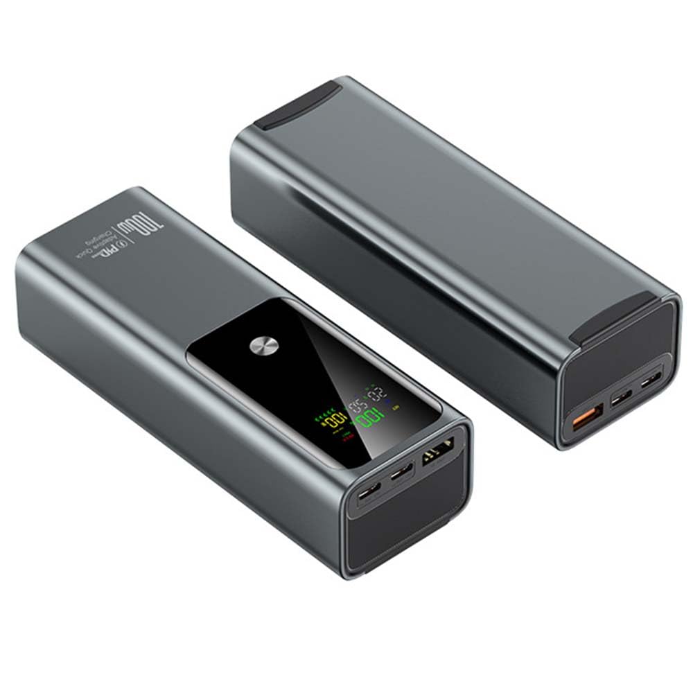 Power Bank Per Laptop Da 20000 MAh, Caricabatterie Portatile Per Laptop A Ricarica Rapida Da 100 W, 2 Porte Type-C E 1 Porta USB, Batteria Aggiuntiva, Compatibile Con Tablet E Fotocamere(Color:black)