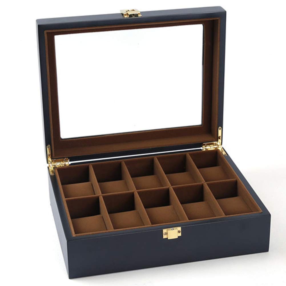 DFHEsdfD Watch boxes, Watch Storage Organizer Display Case Box Leather for Holder Valentine Gift
