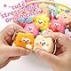 Tacobear 24 Stück Squishy Anti Stress Spielzeug Kawaii Squishies Set Niedlich Quetschspielzeug Squeeze Toy Schlüsselanhänger Party Mitgebsel Kindergeburtstag Geschenk für Mädchen Jungen