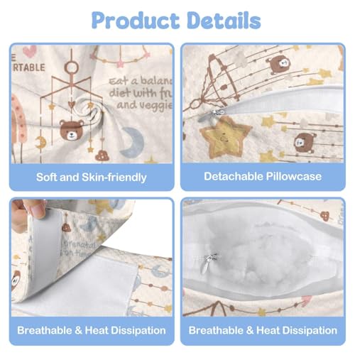 Image of Pregnancy Pillow for Sleeping,Maternity Pillow with Cooling,Maternity Support for Back and Hip Relief,Soft and Comfortable Wedge Pregnancy Pillows Side Sleeping Support for Belly with Removable Cover