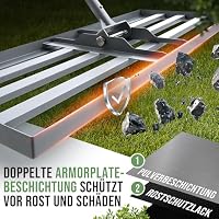 GREEN Spark Rasenrakel [Ergonomisch] 80x30 cm mit Klicksystem – Ansicht 3