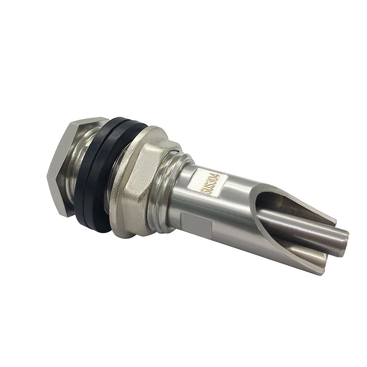 Beduan Bebedero de pezón de cerdo de acero inoxidable 304 con accesorios de mamparo hembra de 1/2 pulgada para kit de barril, alimentador automático, bebedor de agua duradero, antioxidante (juego de
